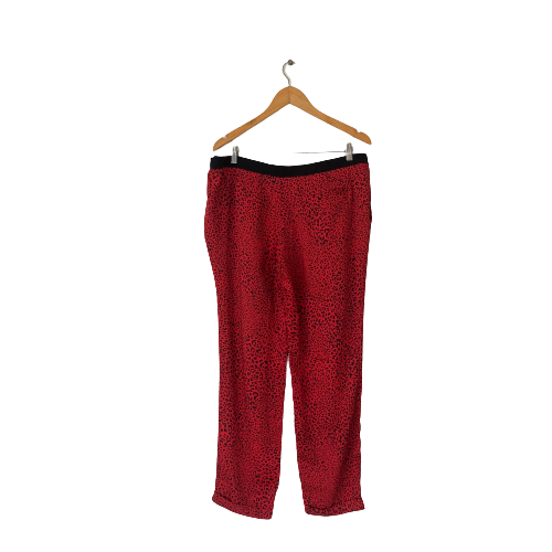 River Island Red & Black Animal Print Pants | Gently Used |