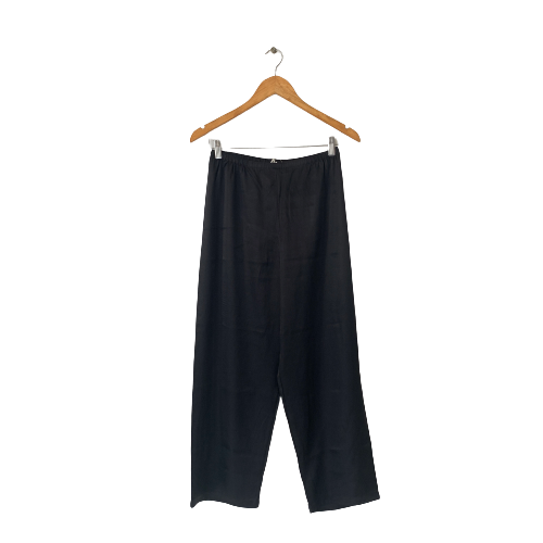 Marks & Spencer Black Satin Pants | Brand New |