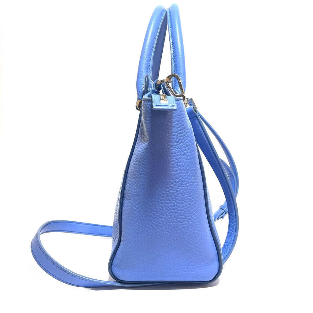 Kate Spade Blue Pebbled Leather Satchel | Pre Loved |