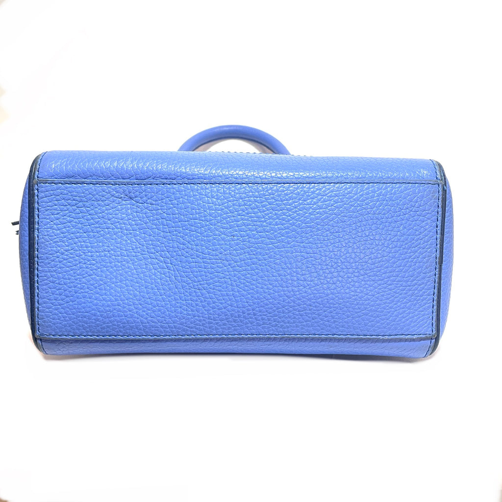 Kate Spade Blue Pebbled Leather Satchel | Pre Loved |