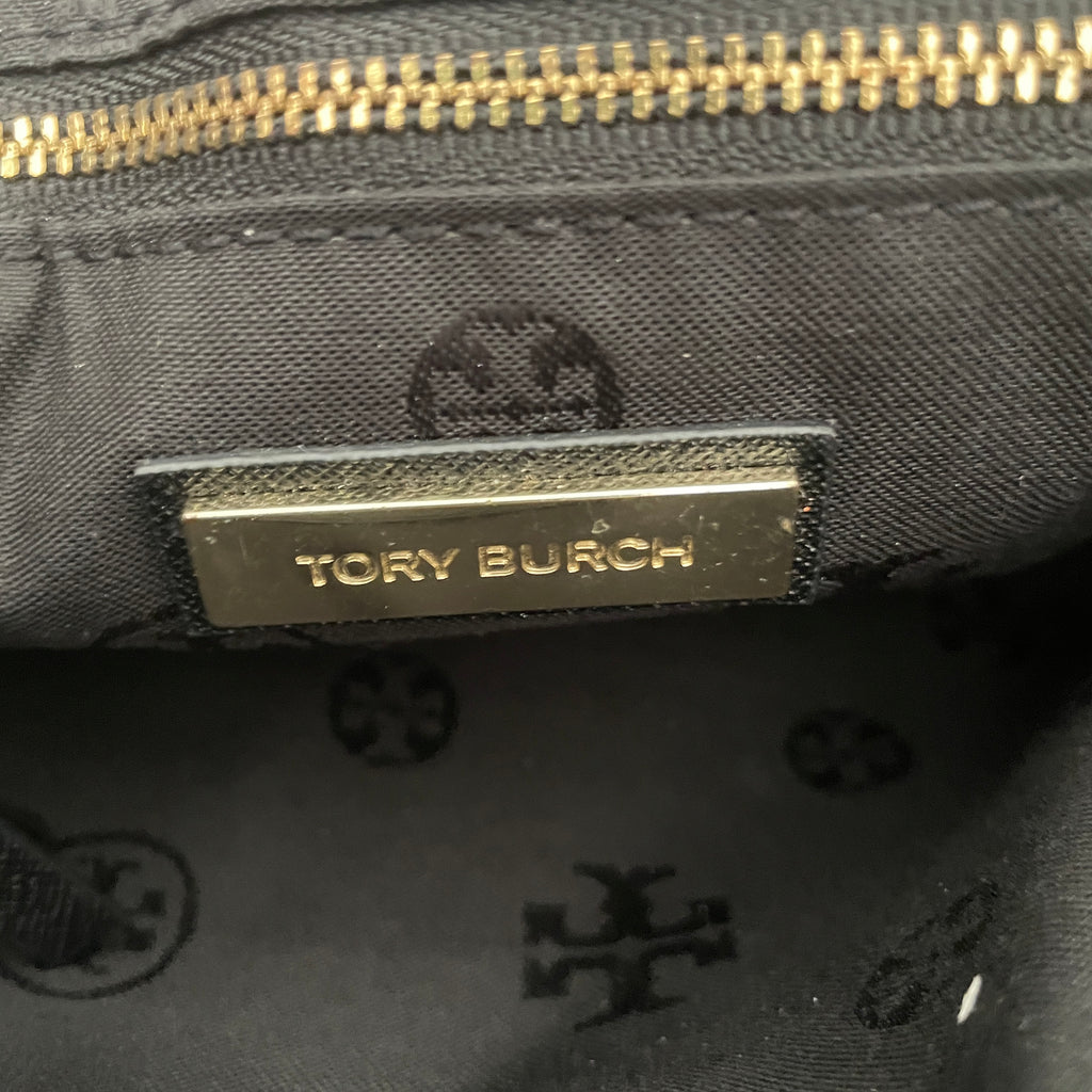 Tory Burch Black Leather Robinson Messenger Bag | Pre Loved |