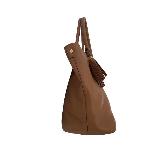 Tory Burch Tan Pebbled Leather 'Thea' Shoulder Bag | Pre Loved |