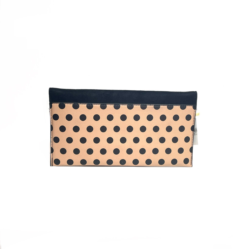 New Look Black Suede & Polka Dot Clutch | Brand New |