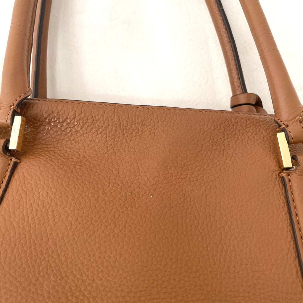 Tory Burch Tan Pebbled Leather 'Thea' Shoulder Bag | Pre Loved |