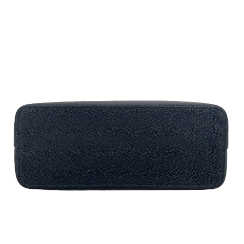 Ted Baker Navy Pebbled Leather Bow Tote | Gently Used |