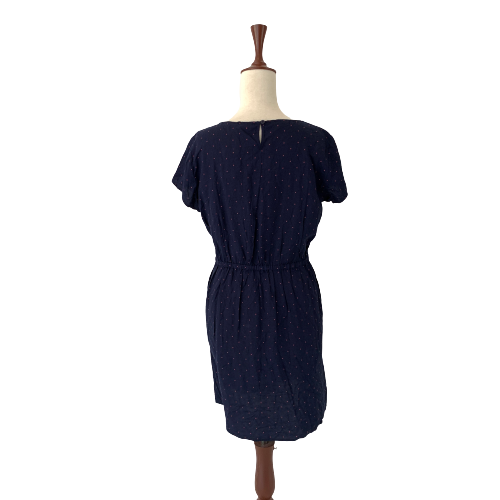 J-Crew Blue with Pink Polka Dots Dress | Brand New |