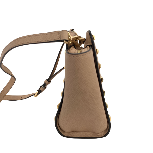 Michael Kors Light Blush Pink Small Studded Selma Crossbody Bag | Pre Loved |