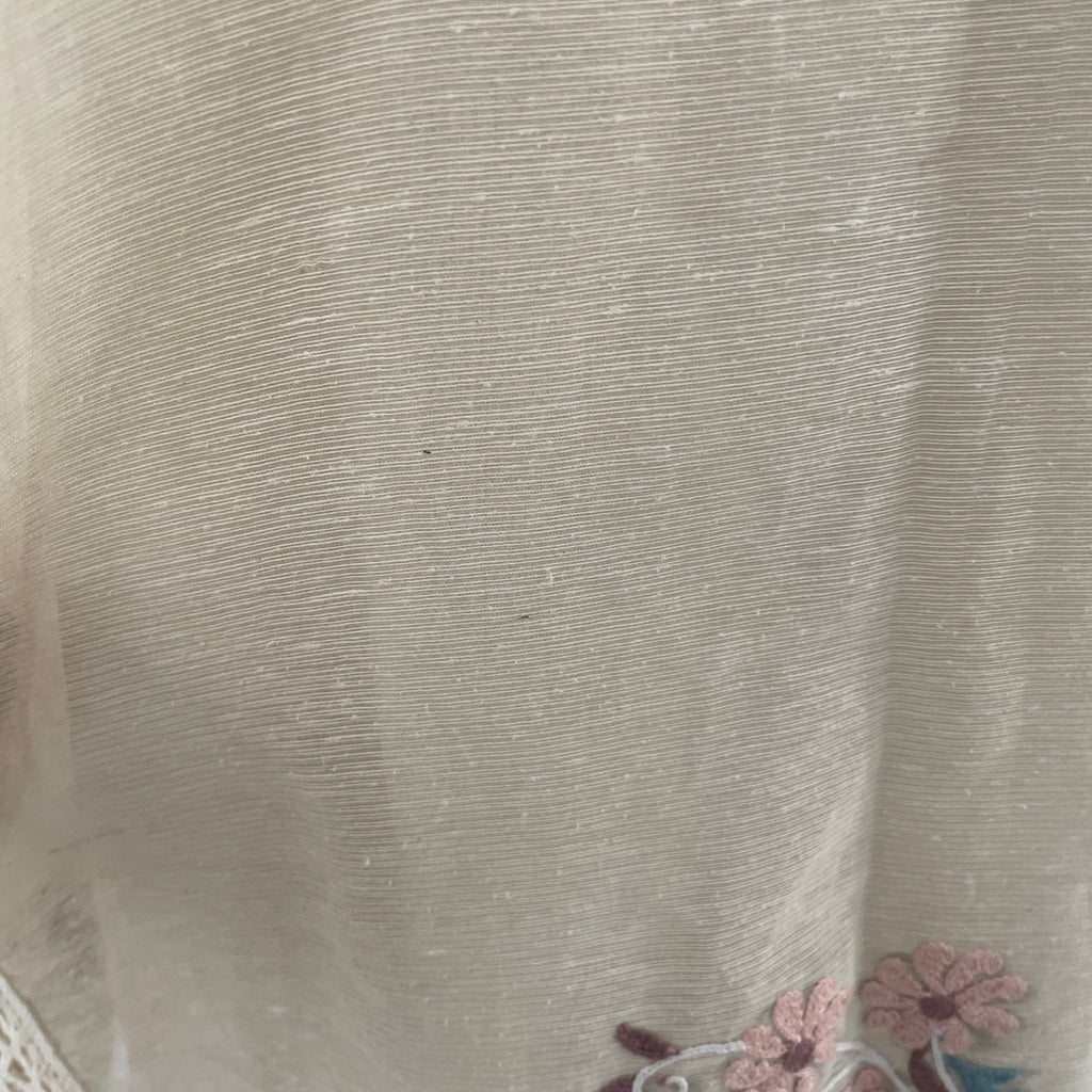 Sania Maskatiya Cream Cotton Net Kurta & Dupatta (3 pieces) | Gently Used |