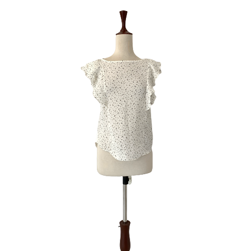 LOFT White Floral Printed Blouse | Brand New |