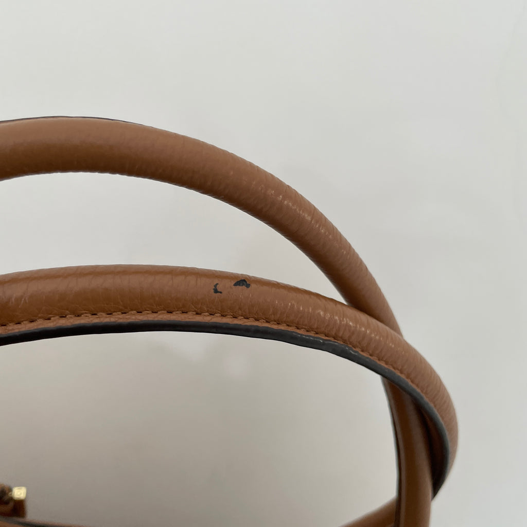 Tory Burch Tan Pebbled Leather 'Thea' Shoulder Bag | Pre Loved |