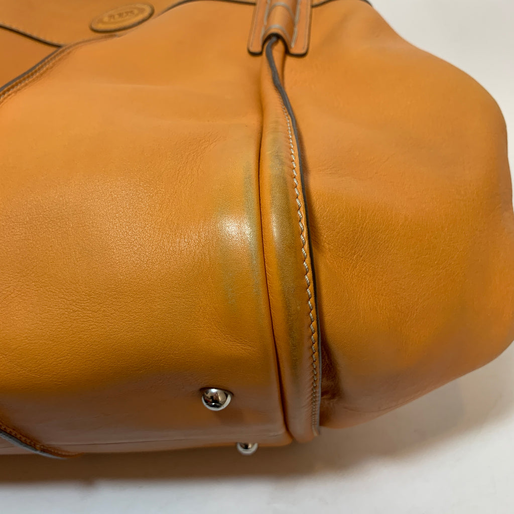 Tod's Mustard Leather Shoulder Bag | Pre Loved |