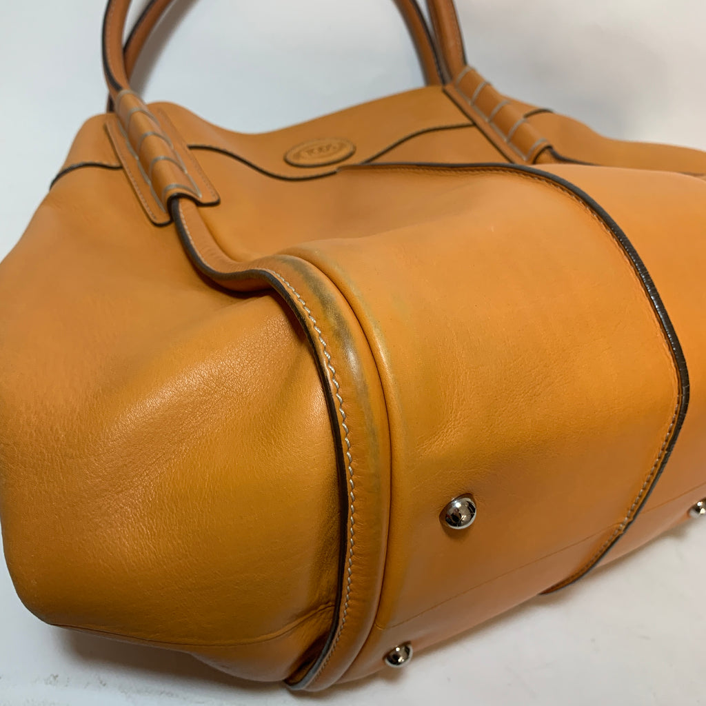 Tod's Mustard Leather Shoulder Bag | Pre Loved |