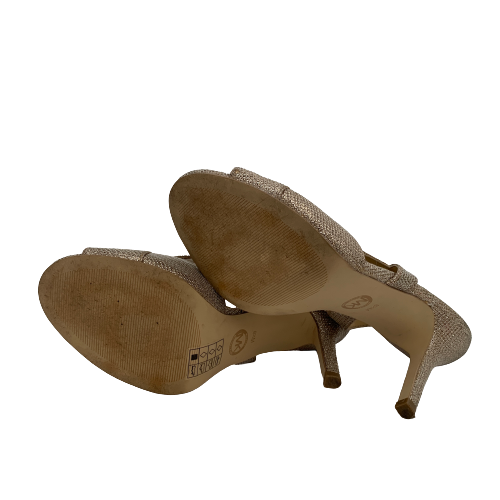 Michael Kors Gold Metallic 'Becky' Heels | Pre Loved |
