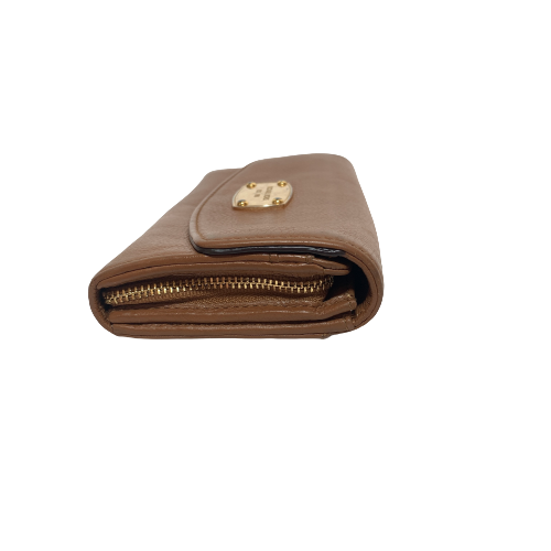 Michael Kors Tan Leather Envelope Wallet | Pre Loved |