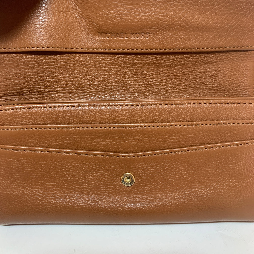 Michael Kors Tan Leather Envelope Wallet | Pre Loved |