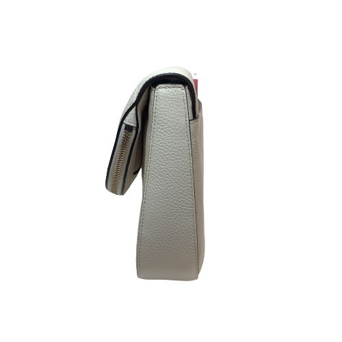 Kate Spade Cream Leather 'Leila' Medium Flap Shoulder Bag | Brand New |