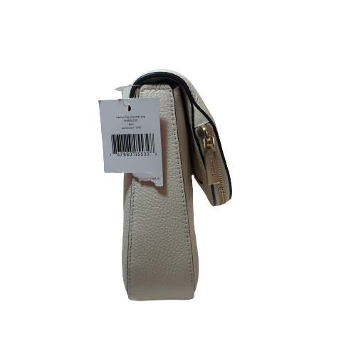 Kate Spade Cream Leather 'Leila' Medium Flap Shoulder Bag | Brand New |