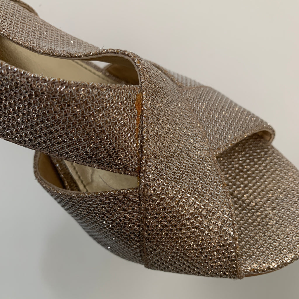 Michael Kors Gold Metallic 'Becky' Heels | Pre Loved |