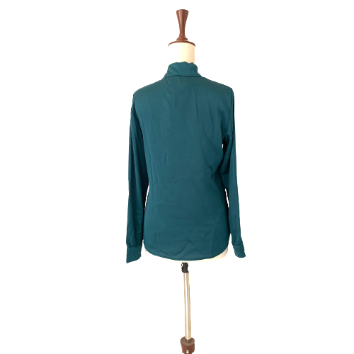 Mango Emerald Green High Neck Blouse | Brand New |