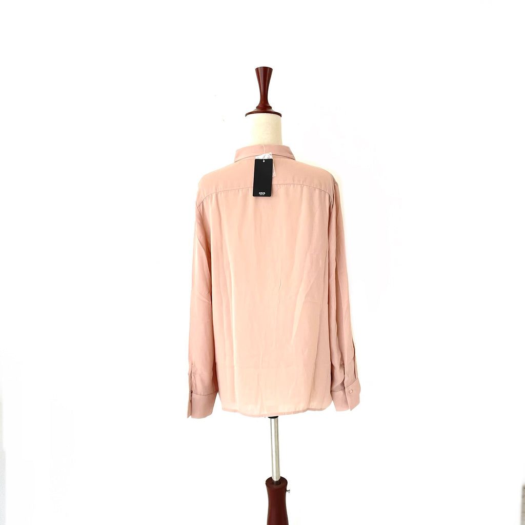Mango Blush Pink Collared Shirt | Brand New |