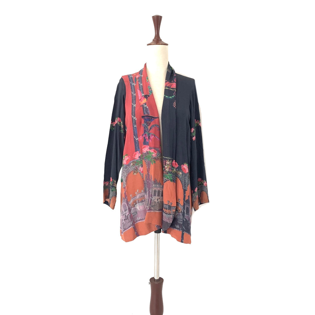 Nida Azwer Printed Crepe Silk Jacket | Gently Used |