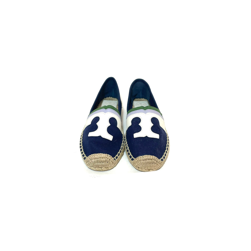 Tory Burch Navy 'Laguna' Espadrilles | Like New |