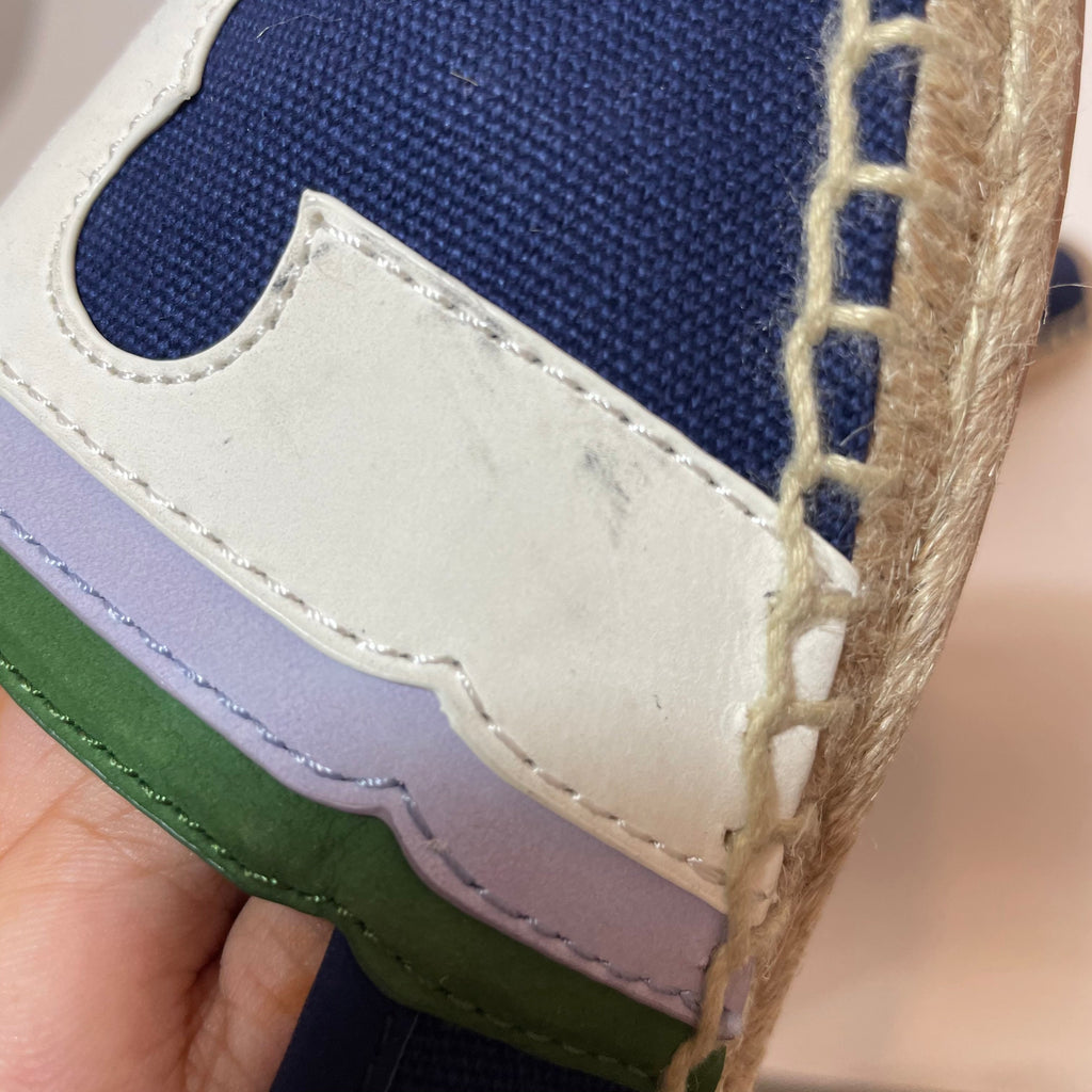 Tory Burch Navy 'Laguna' Espadrilles | Like New |