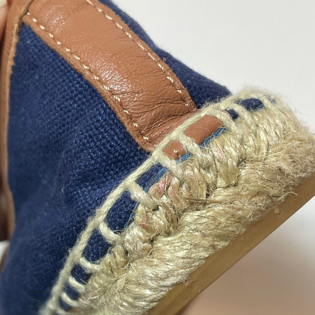 Tory Burch Navy Anchor Espadrilles | Gently Used |