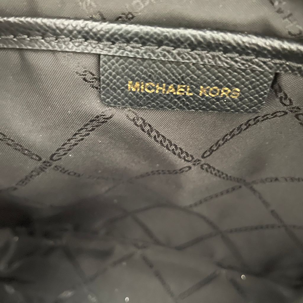 Michael Kors Black Suede 'Selma Firework' Messenger Bag | Gently Used |