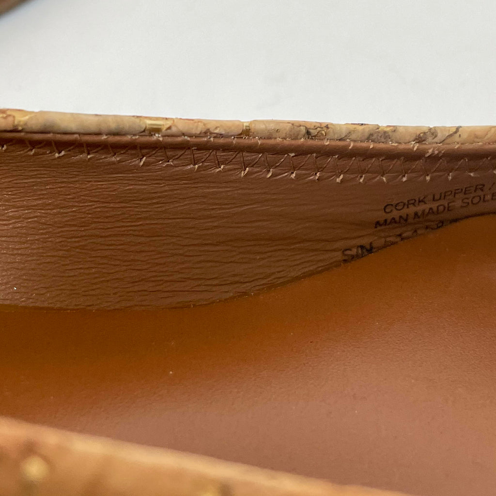 Tory Burch REVA Cork & Gold Ballet Flats | Brand New |