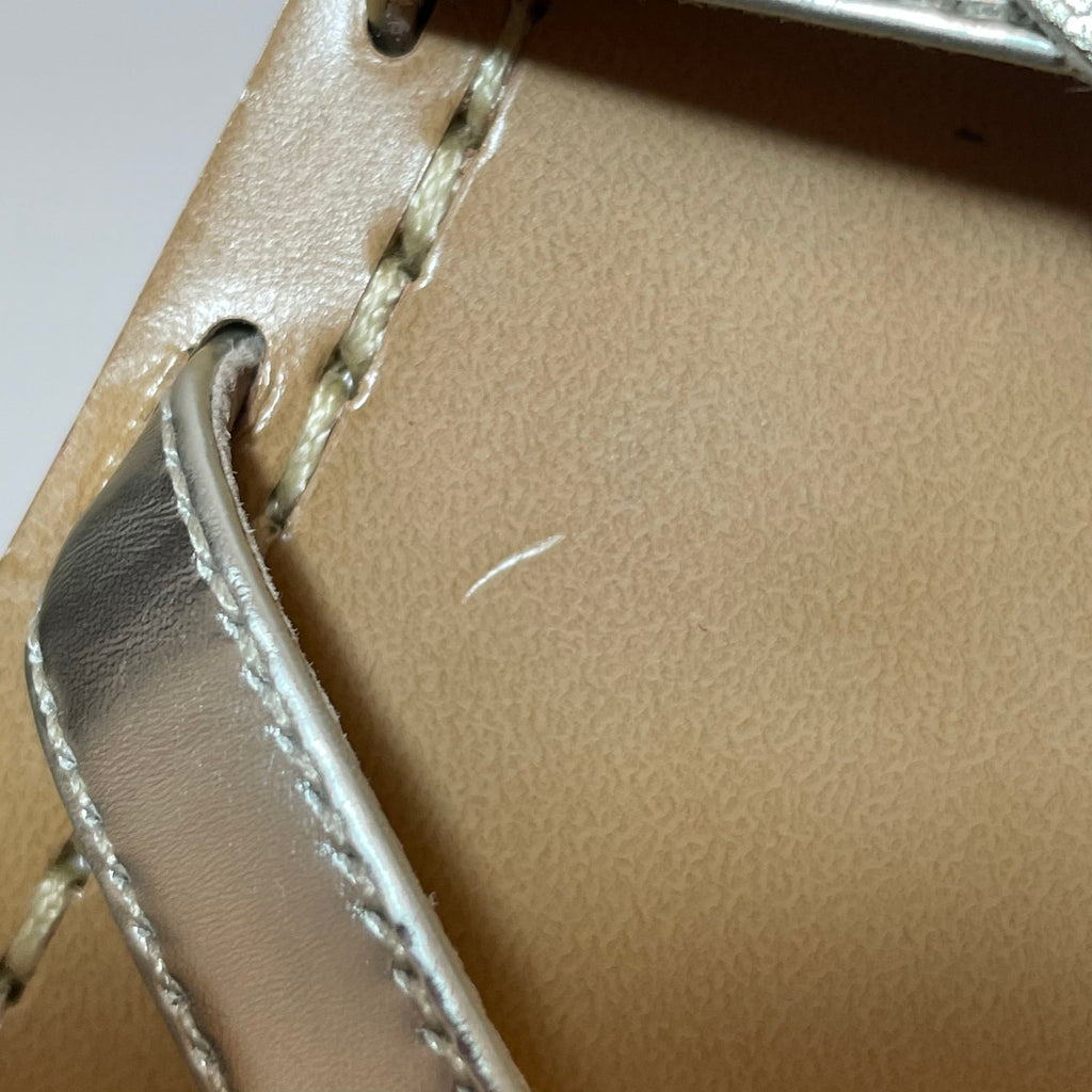 Tory Burch Gold Floral Strappy Flats | Like New |