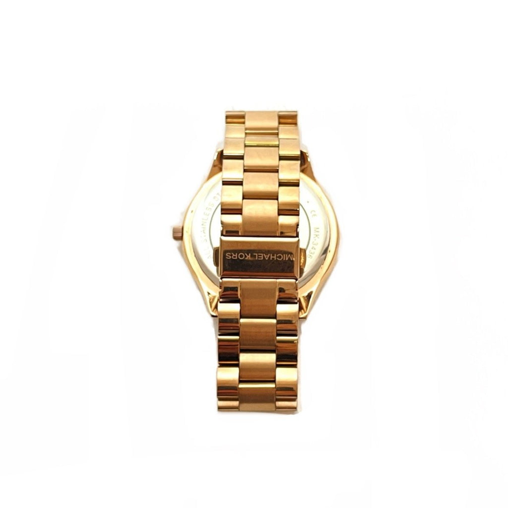 Michael Kors MK3436 Rosegold & Purple Runway Watch | Pre Loved |