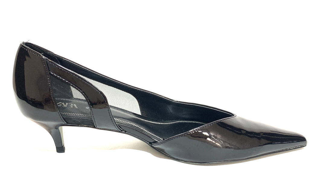 ZARA Black Patent Pointed Pumps | Brand New |