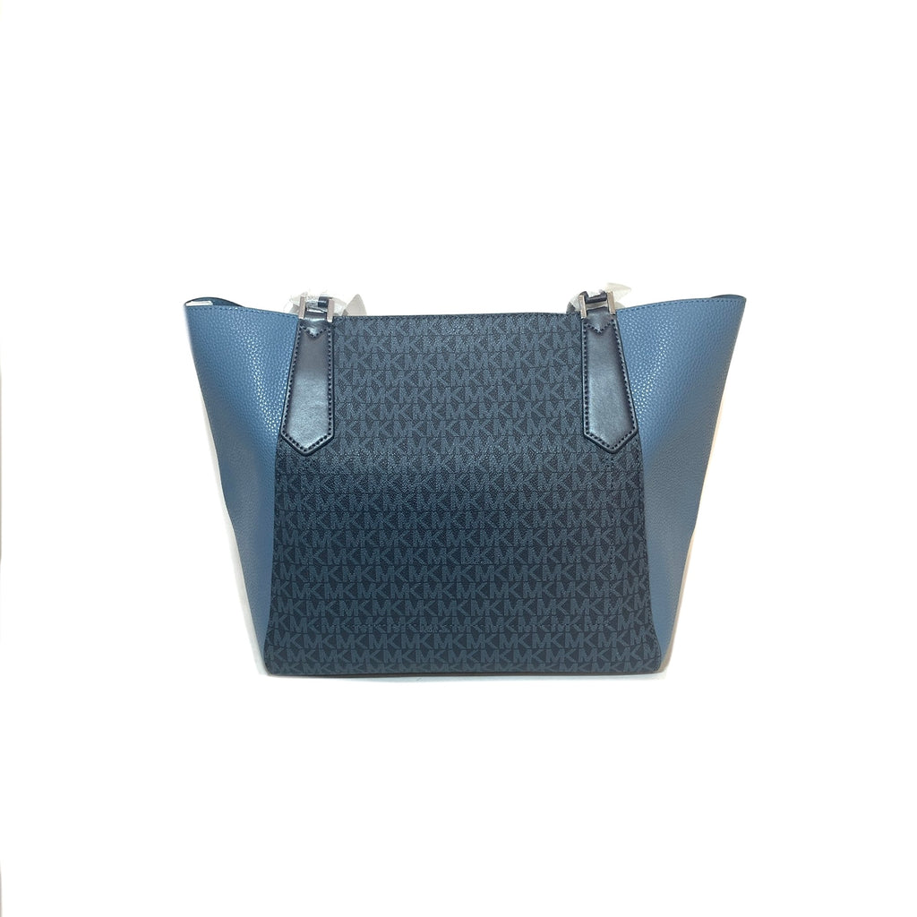 Michael Kors Blue 'Kimberly' Bonded Tote | Brand New |