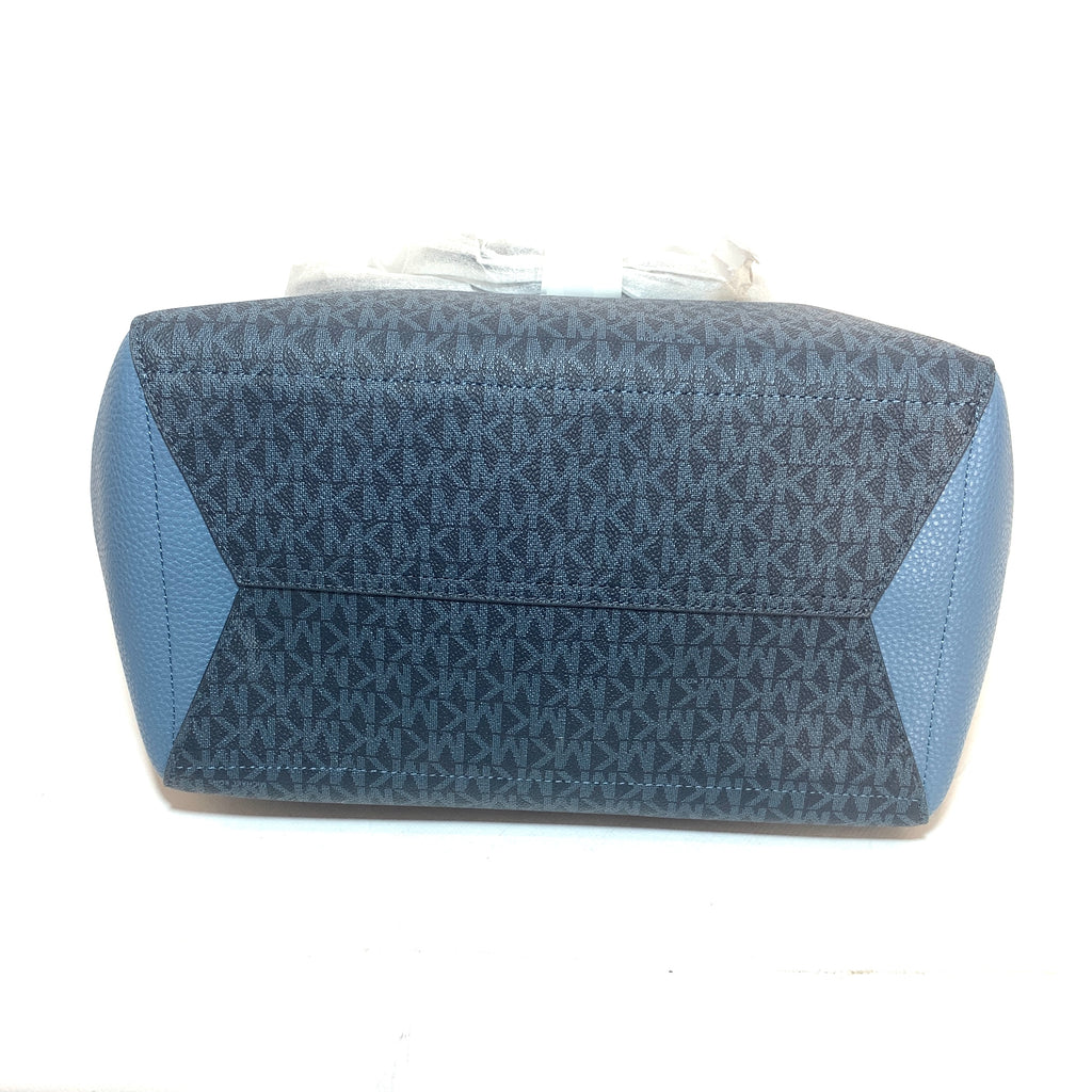 Michael Kors Blue 'Kimberly' Bonded Tote | Brand New |