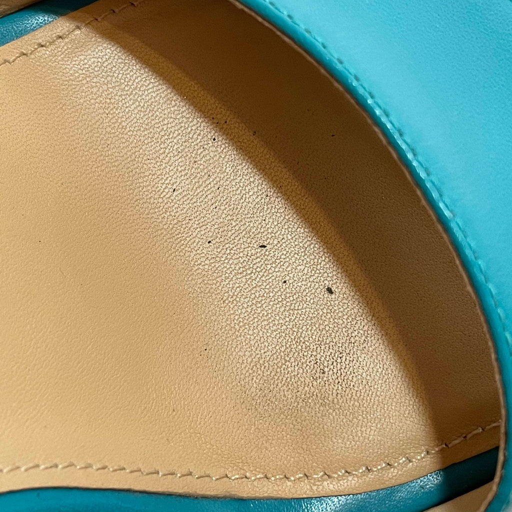 Michael Kors 'Fisher' Turquoise Jute Wedges | Gently Used |