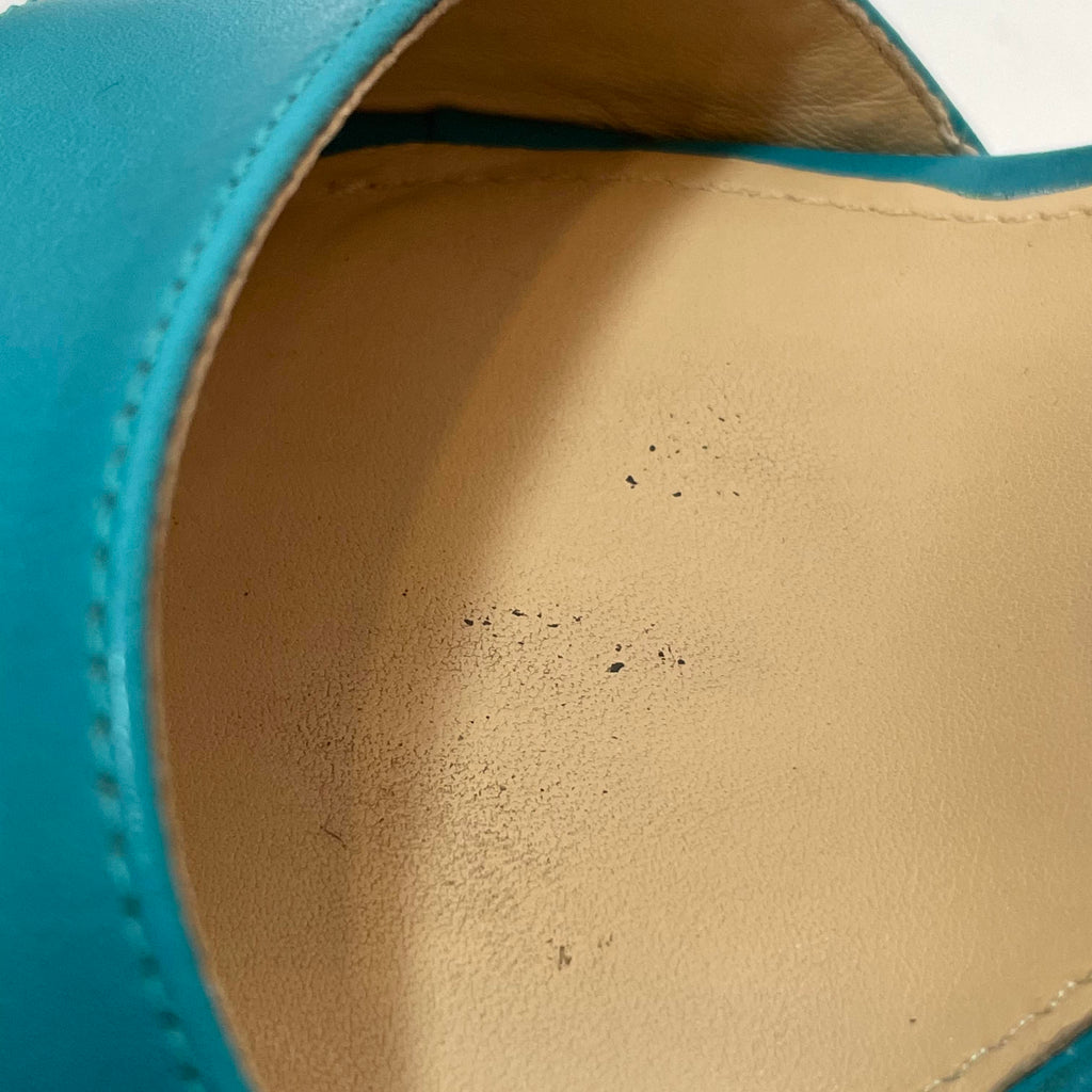 Michael Kors 'Fisher' Turquoise Jute Wedges | Gently Used |