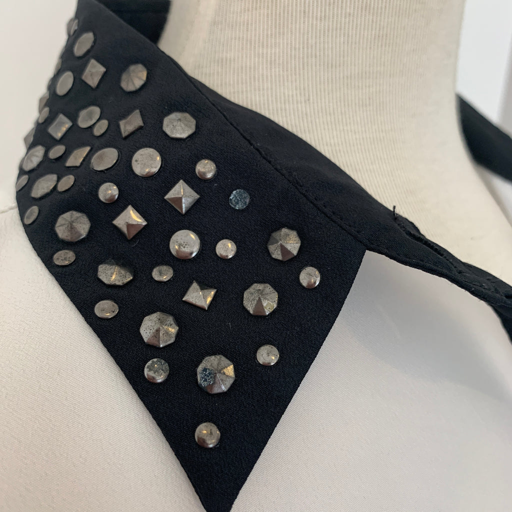 Rock & Republic White & Black Rhinestone Shirt | Pre Loved |