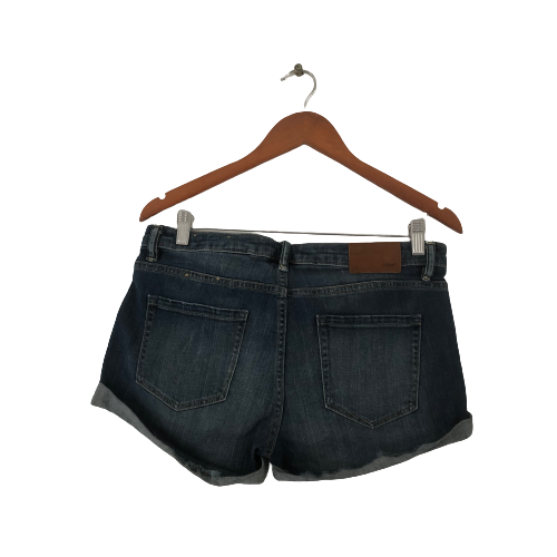 H&M Blue Denim Cuffed Shorts | Gently Used |