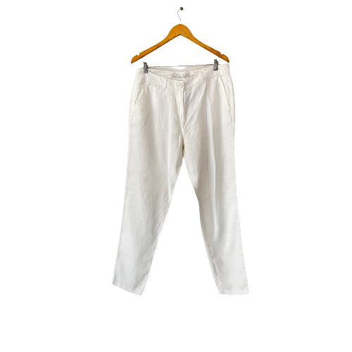 M&S Collection White Linen Pants | Gently Used |