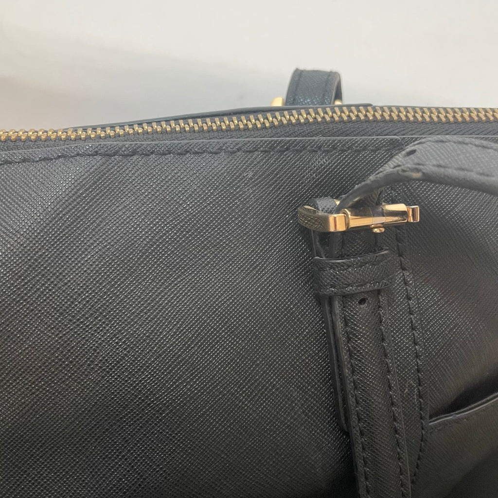 Michael Kors Black Leather Jet Set Medium Tote | Pre Loved |