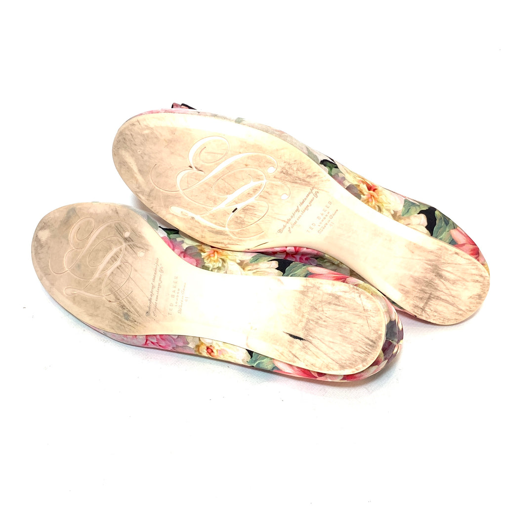 Ted Baker Pink Printed Ballet Flats | Pre Loved |