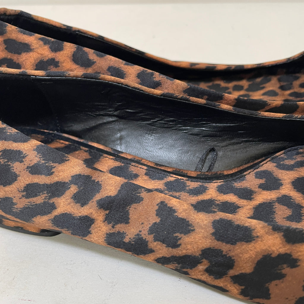 ZARA Cheetah Print Square Toe Ballet Flats | Gently Used |