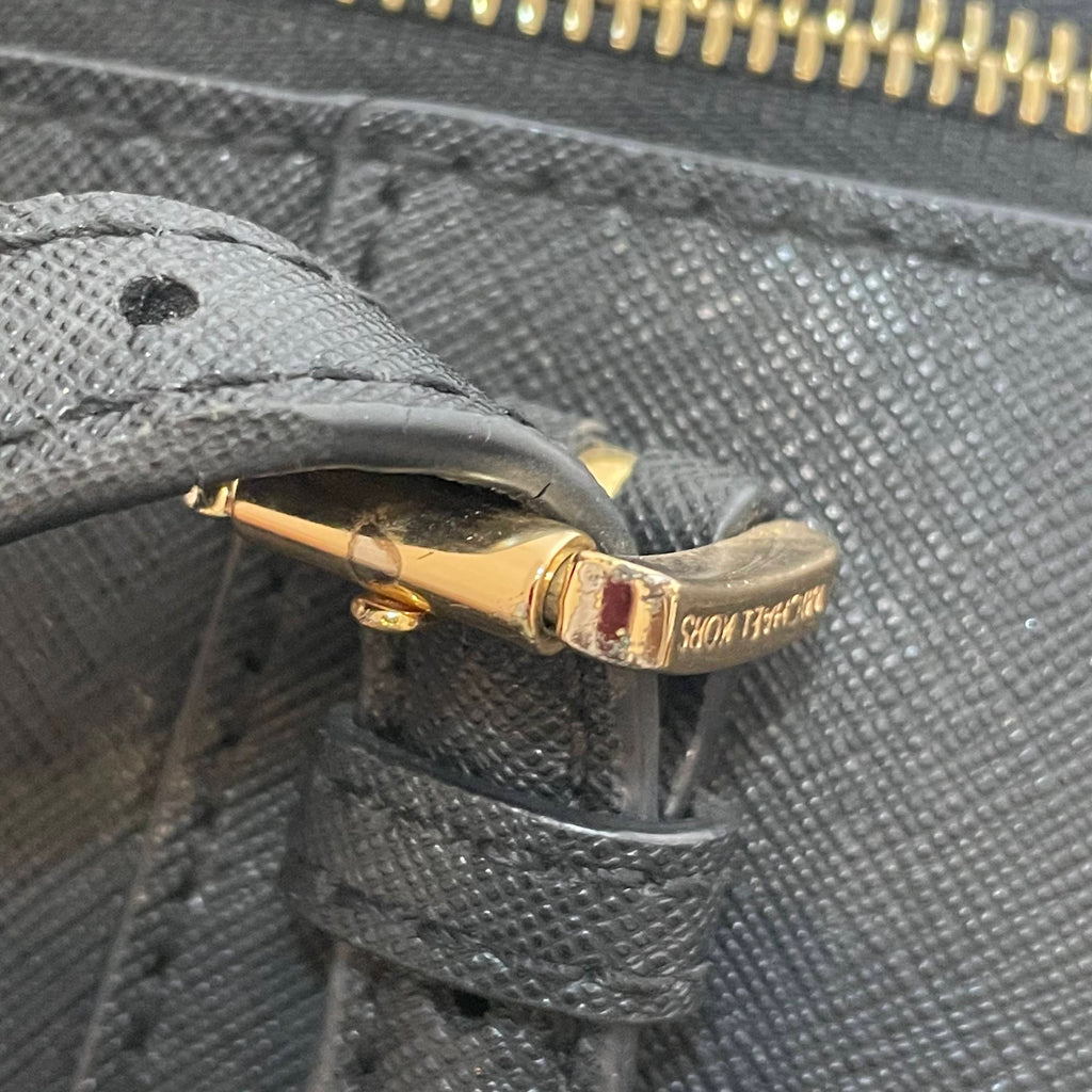 Michael Kors Black Leather Jet Set Medium Tote | Pre Loved |