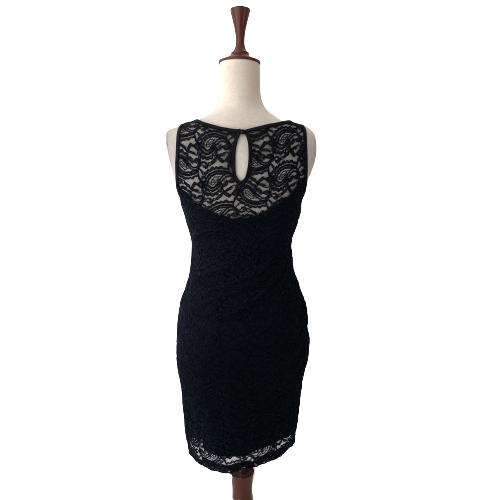 Suzy Shier Black Lace Sleeveless Dress | Like New |