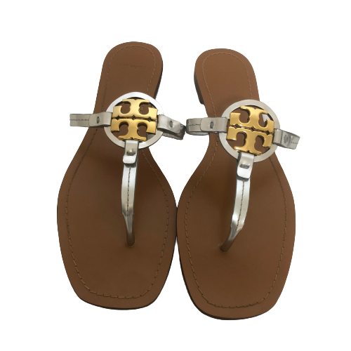Tory Burch Metallic 'Mini Miller' Thong Sandals | Pre Loved |