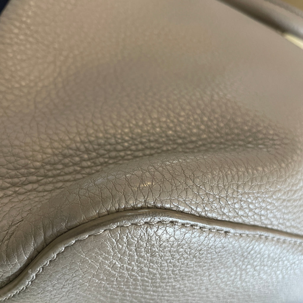 Tory Burch Patchwork Pebbled Leather Satchel | Pre Loved |