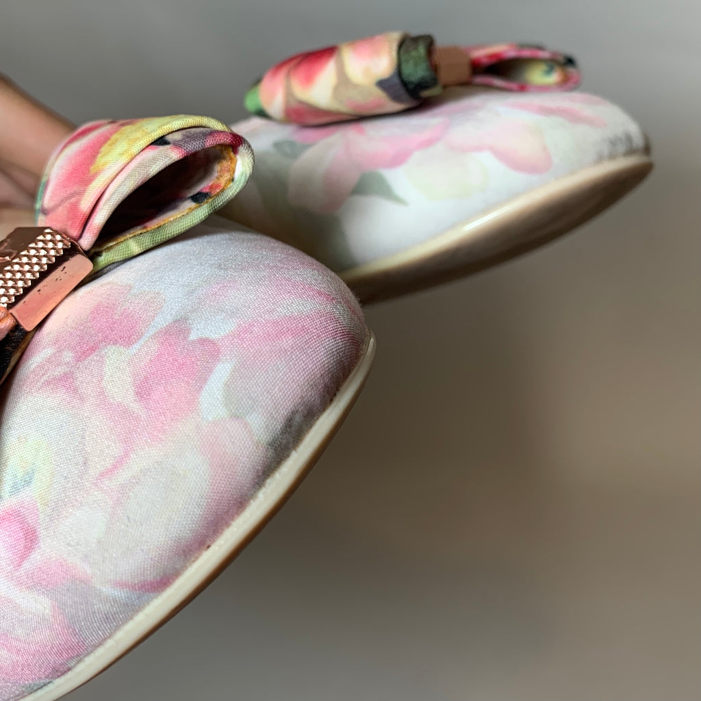 Ted Baker Pink Printed Ballet Flats | Pre Loved |