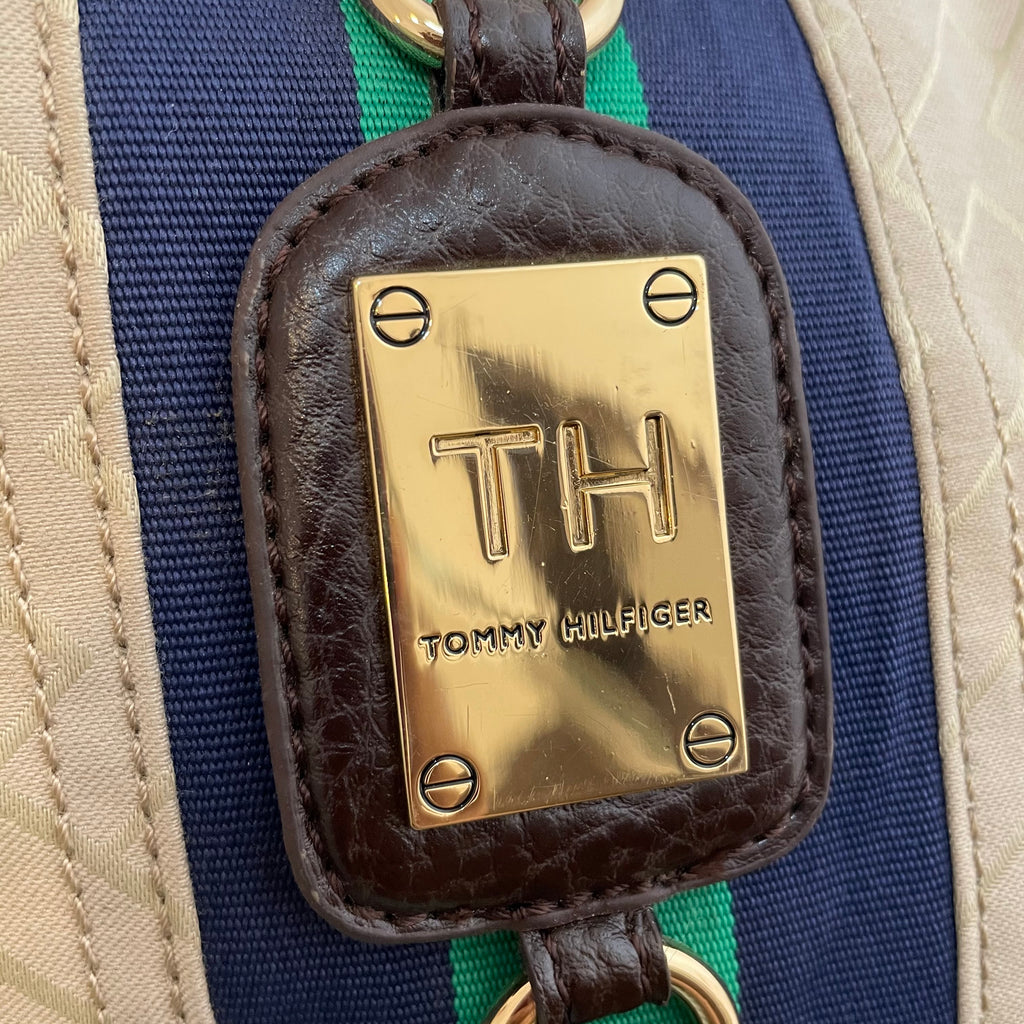 Tommy Hilfiger Beige Canvas Shoulder Bag | Gently Used |
