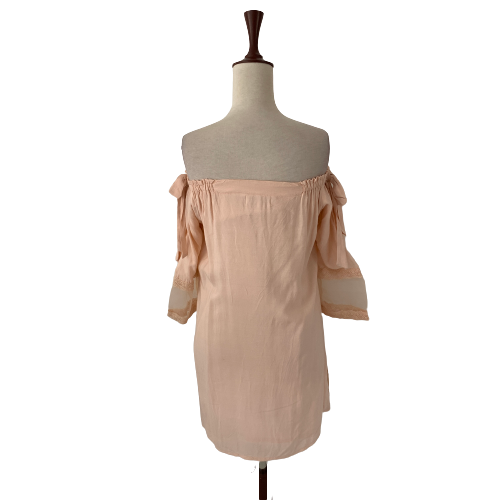 Ayesha Somaya Light Pink Off-shoulder Tunic | Gently Used |